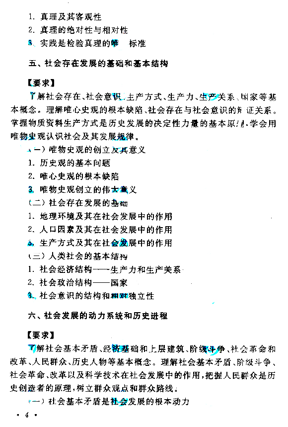 成人高考专升本政治考试大纲(图4)