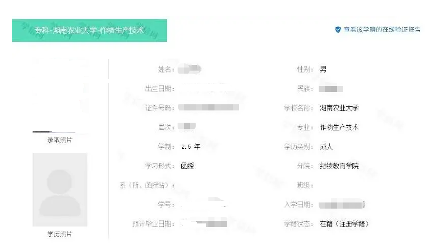 2024年湖南永州成人高考学籍查询流程（PC端）(图7)